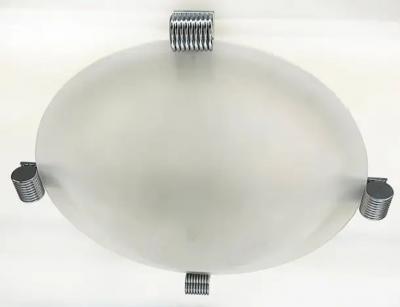 Mid century Chrome Semi flush Mount Ceiling Fixture in Acrylic