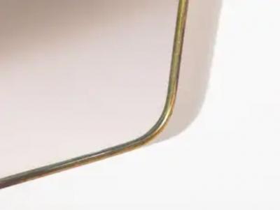 Mid century Italian mirror with brass frame Italian craftsmanship early 1960s