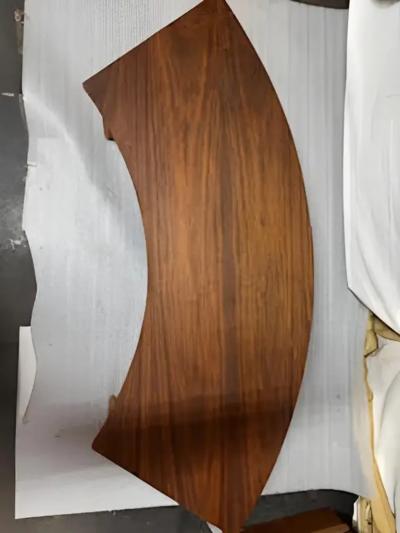 Mid century Modern vintage curved coffee table