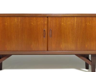 Mid century Scandinavian Teak Media Dining Credenza with Bar 68 