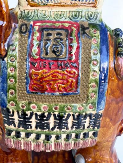 Mid century Terracotta Elephant Garden Stool Drinks Table Plant Stand