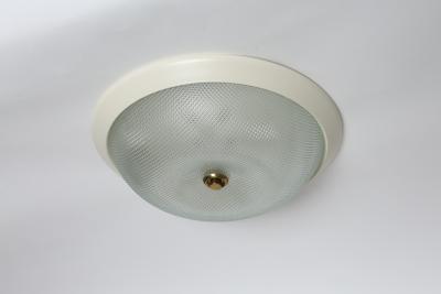 Mid century modern flush mount ceiling light Italy 1960s