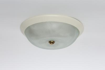 Mid century modern flush mount ceiling light Italy 1960s