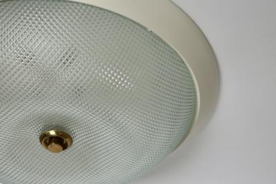 Mid century modern flush mount ceiling light Italy 1960s