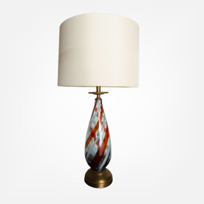 Mid century modern glass lamp