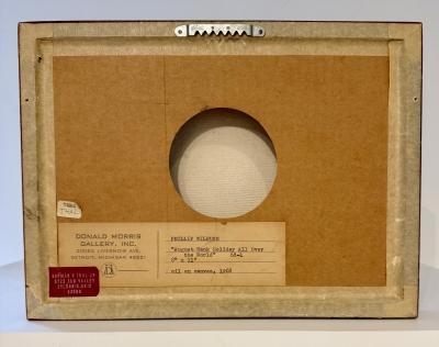 Mid century painting by Phillip Wilburn Santa Fe NM America 1968