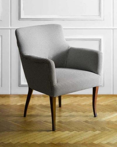 Midcentury Armchairs Reupholstered in Dedar Fabric Set of 2