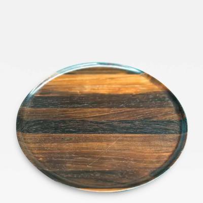 Midcentury Brazilian Modern Plate in Hardwood by Tropic Art 1960s Brazil