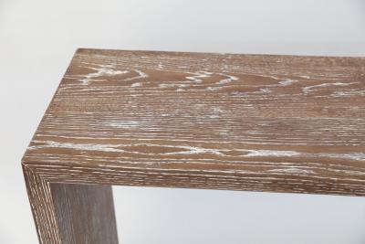 Midcentury Cerused Oak Console