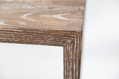 Midcentury Cerused Oak Console