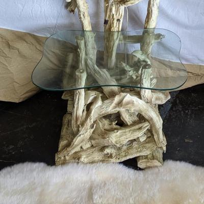 Midcentury Drift Wood Standing Table Lamp