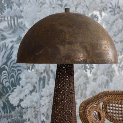 Midcentury French Rigitulle Tole Floor Lamp in the Manner of Mathieu Mat got