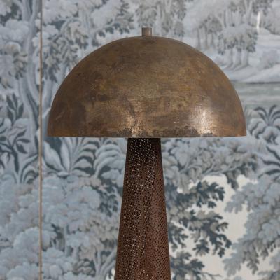 Midcentury French Rigitulle Tole Floor Lamp in the Manner of Mathieu Mat got