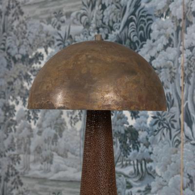 Midcentury French Rigitulle Tole Floor Lamp in the Manner of Mathieu Mat got