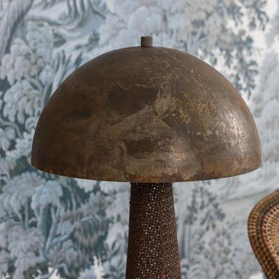 Midcentury French Rigitulle Tole Floor Lamp in the Manner of Mathieu Mat got