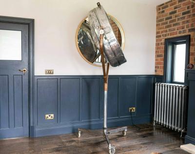 Midcentury Industrial Aluminium Surgeons Operating Theatre Floor Lamp