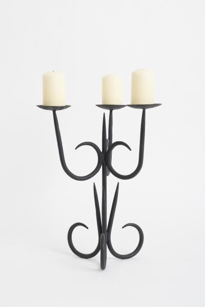 Midcentury Iron Candelabra