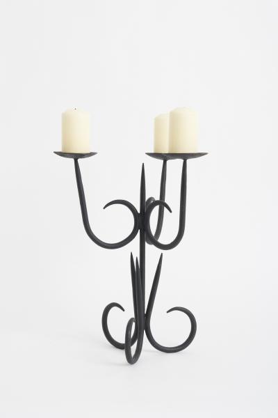Midcentury Iron Candelabra