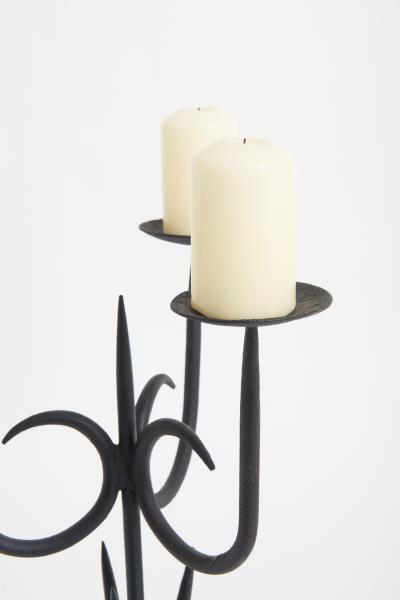 Midcentury Iron Candelabra