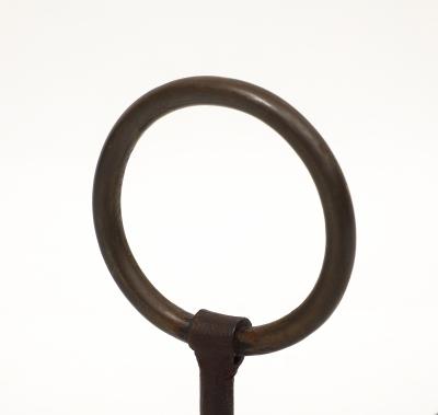 Midcentury Italian Pair of Wrought Iron Andirons