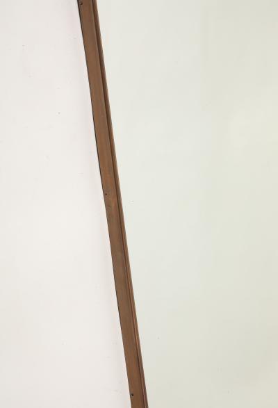 Midcentury Italian Shaped Brass Mirror