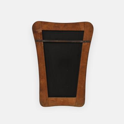 Midcentury Italian Shaped Brass Wall Mirror in Style of Gio Ponti