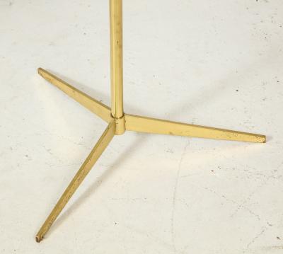 Midcentury Italian Table on Brass Tripod Base
