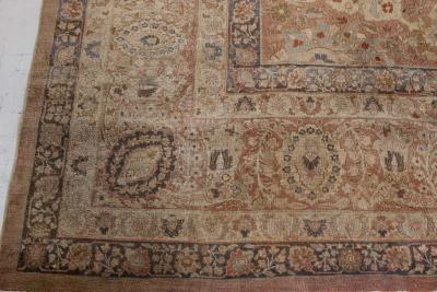 Midcentury Persian Tabriz Hand Knotted Wool Rug