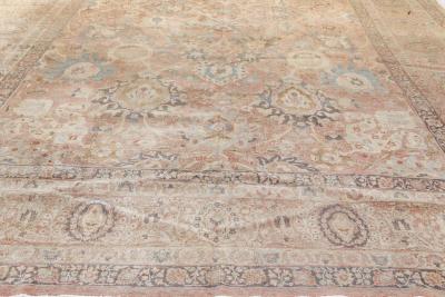 Midcentury Persian Tabriz Hand Knotted Wool Rug