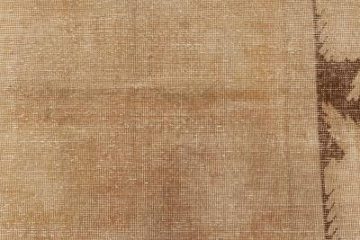 Midcentury Samarkand Beige and Brown Handwoven Wool Rug