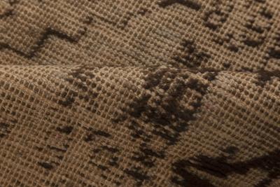 Midcentury Samarkand Handmade Wool Rug in Beige and Brown
