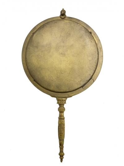 Middle Eastern Brass Hand Mirrror