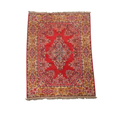 Middle Eastern Persian Red Blue and Beige Rug