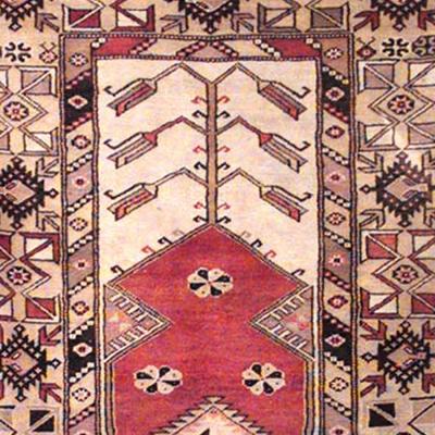 Middle Eastern Persian Wool Prayer Rug