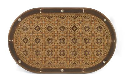 Middle Eastern Syrian Carved Fretwork Dining Table