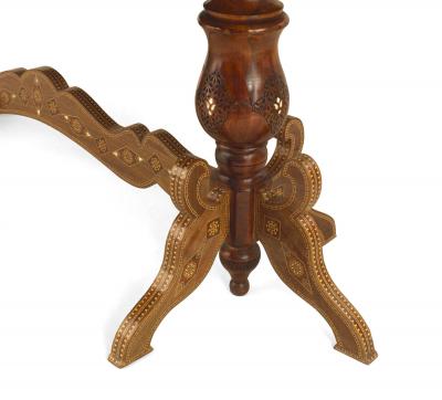 Middle Eastern Syrian Carved Fretwork Dining Table