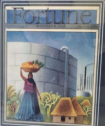 Miguel Covarrubias Art Deco Fortune Magazine Cover October 1938