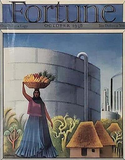 Miguel Covarrubias Art Deco Fortune Magazine Cover October 1938