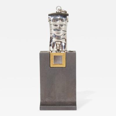 Miguel Ortiz Berrocal Berrocal Micro David Sculpture Pendant on Rare Original Stand