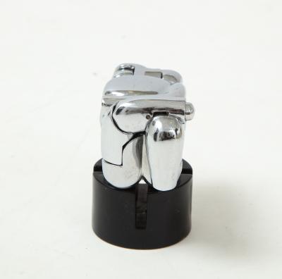 Miguel Ortiz Berrocal Miguel Berrocal La Mini Maria Nickel Plated Puzzle Sculpture Box and Book