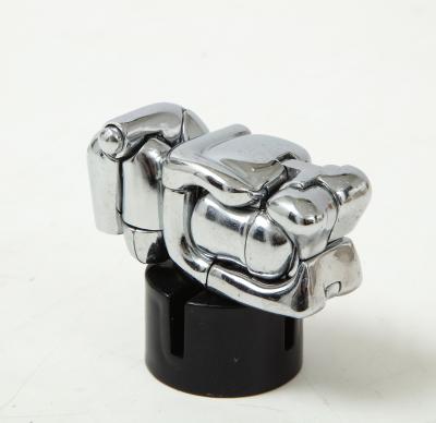 Miguel Ortiz Berrocal Miguel Berrocal La Mini Maria Nickel Plated Puzzle Sculpture Box and Book