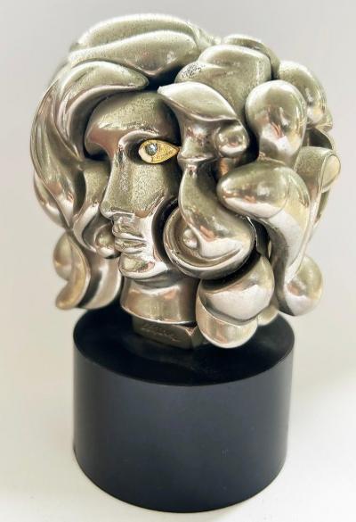 Miguel Ortiz Berrocal Miguel Ortiz Berrocal 1969 Portrait de Mich le Puzzle Sculpture