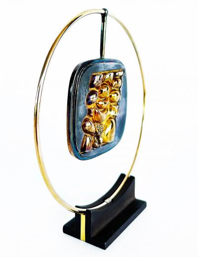 Miguel Ortiz Berrocal Miguel Ortiz Berrocal Torso Verona OPUS 173 Necklace 857 1000 With Case Stand