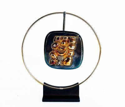 Miguel Ortiz Berrocal Miguel Ortiz Berrocal Torso Verona OPUS 173 Necklace 857 1000 With Case Stand