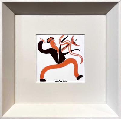 Miguel dos Santos Miguel dos Santos Untitled Unique Hand Painted Tile