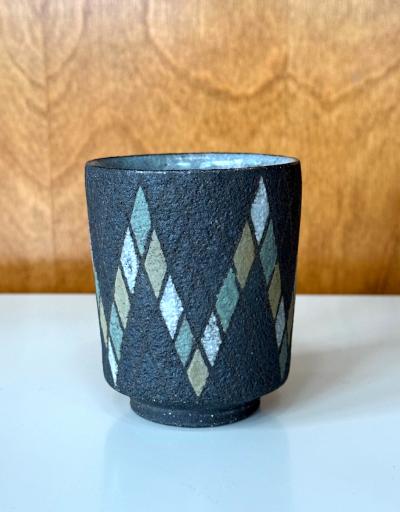 Mihara Ken Japanese Early Ceramic Teacup with Tomobako by Mihara Ken