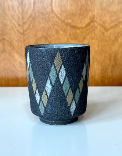 Mihara Ken Japanese Early Ceramic Teacup with Tomobako by Mihara Ken