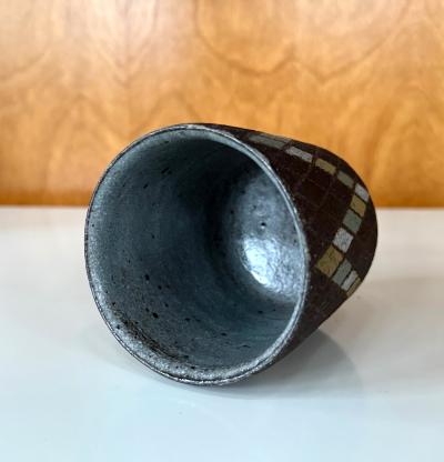 Mihara Ken Japanese Early Ceramic Teacup with Tomobako by Mihara Ken