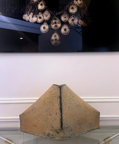 Mihara Ken Large Sculptural Ceramic Vessel by Mihara Ken