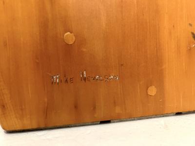 Mike Nevelson Sculptural Wood Cabinet by Mike Nevelson